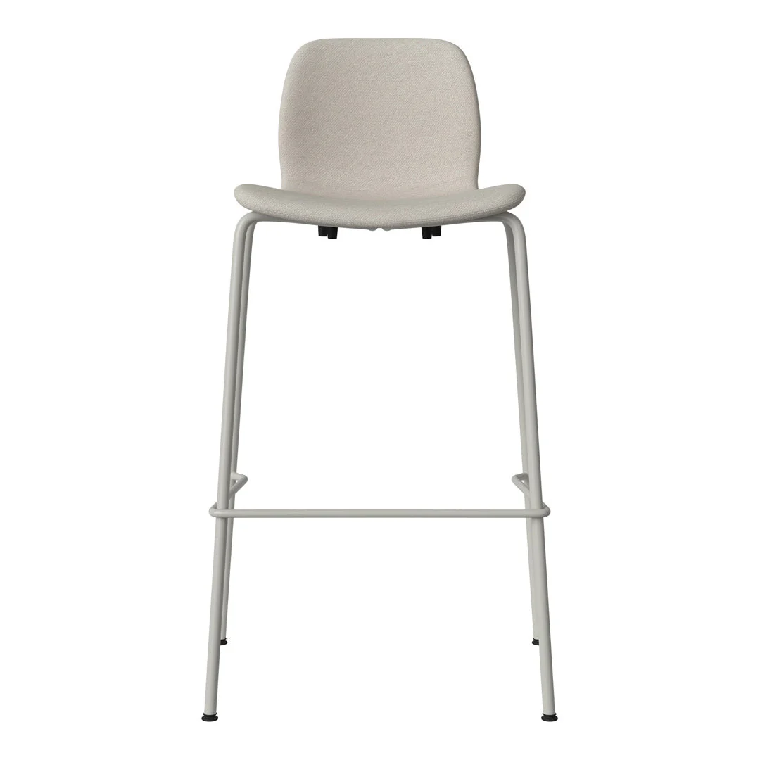 Seed Bar Chair - Upholstered - Steel Base, Grey Lacquered - Image 73