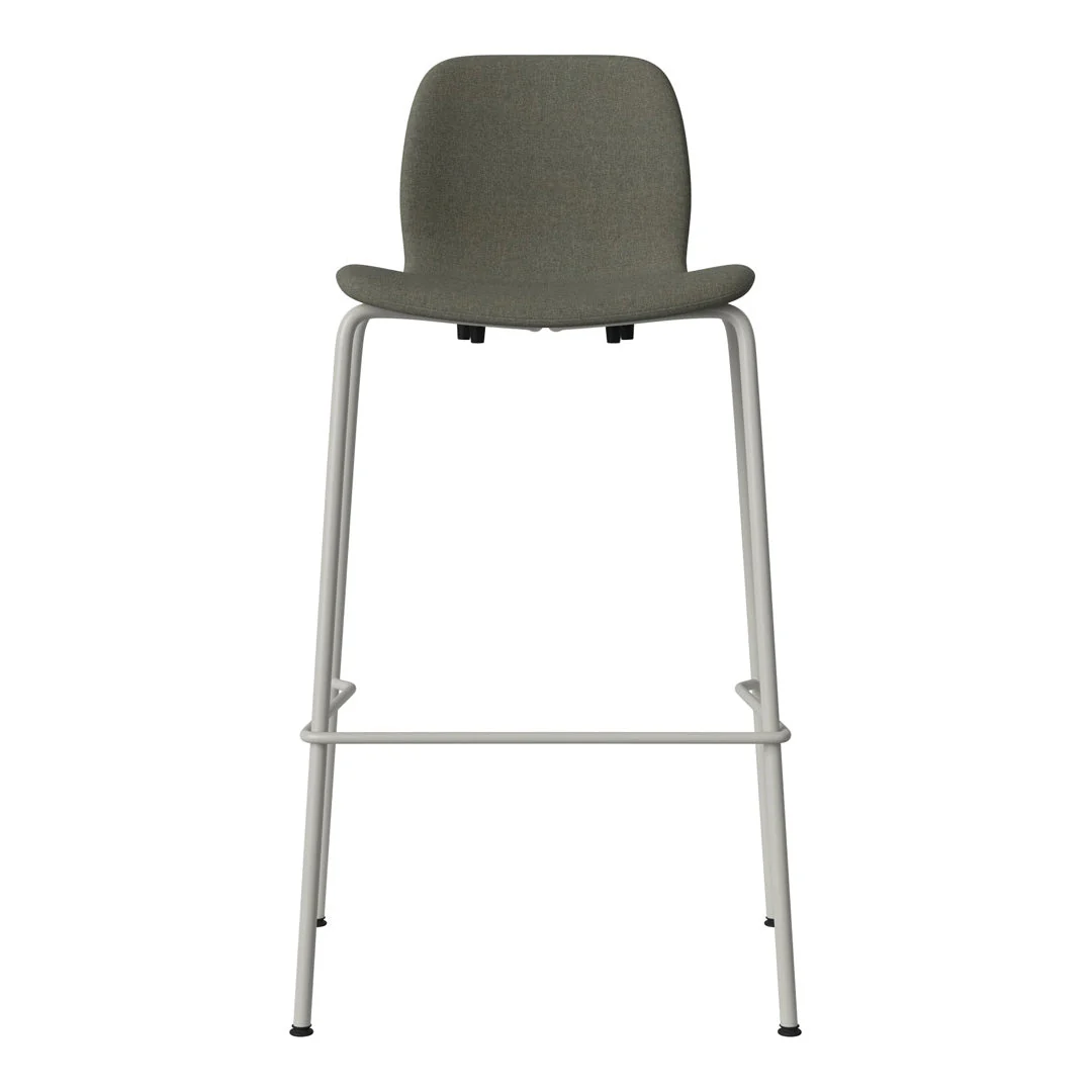 Seed Bar Chair - Upholstered - Steel Base, Grey Lacquered - Image 77