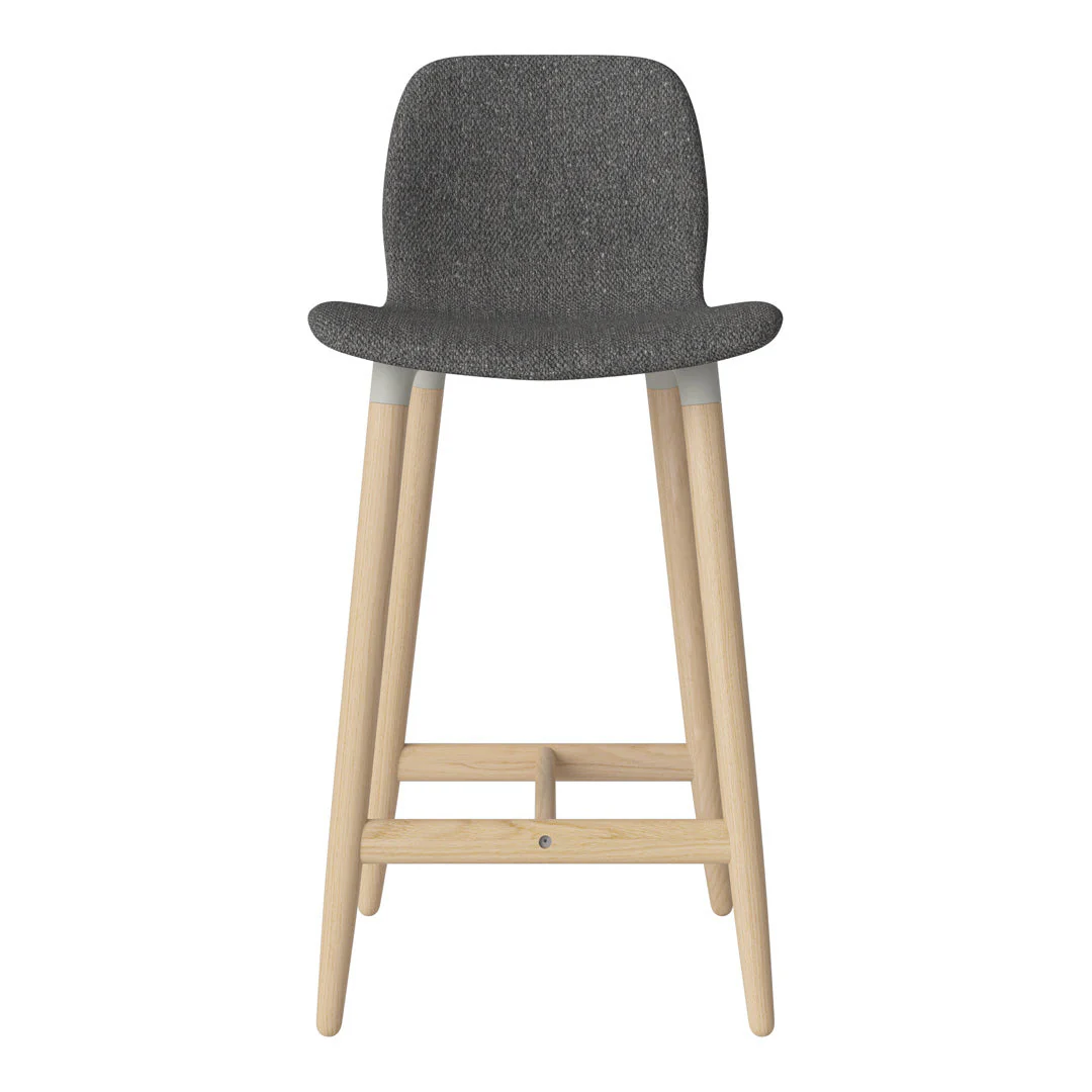 Seed Counter Chair - Upholstered - Oiled Oak Base, White Pigmented - Image 16