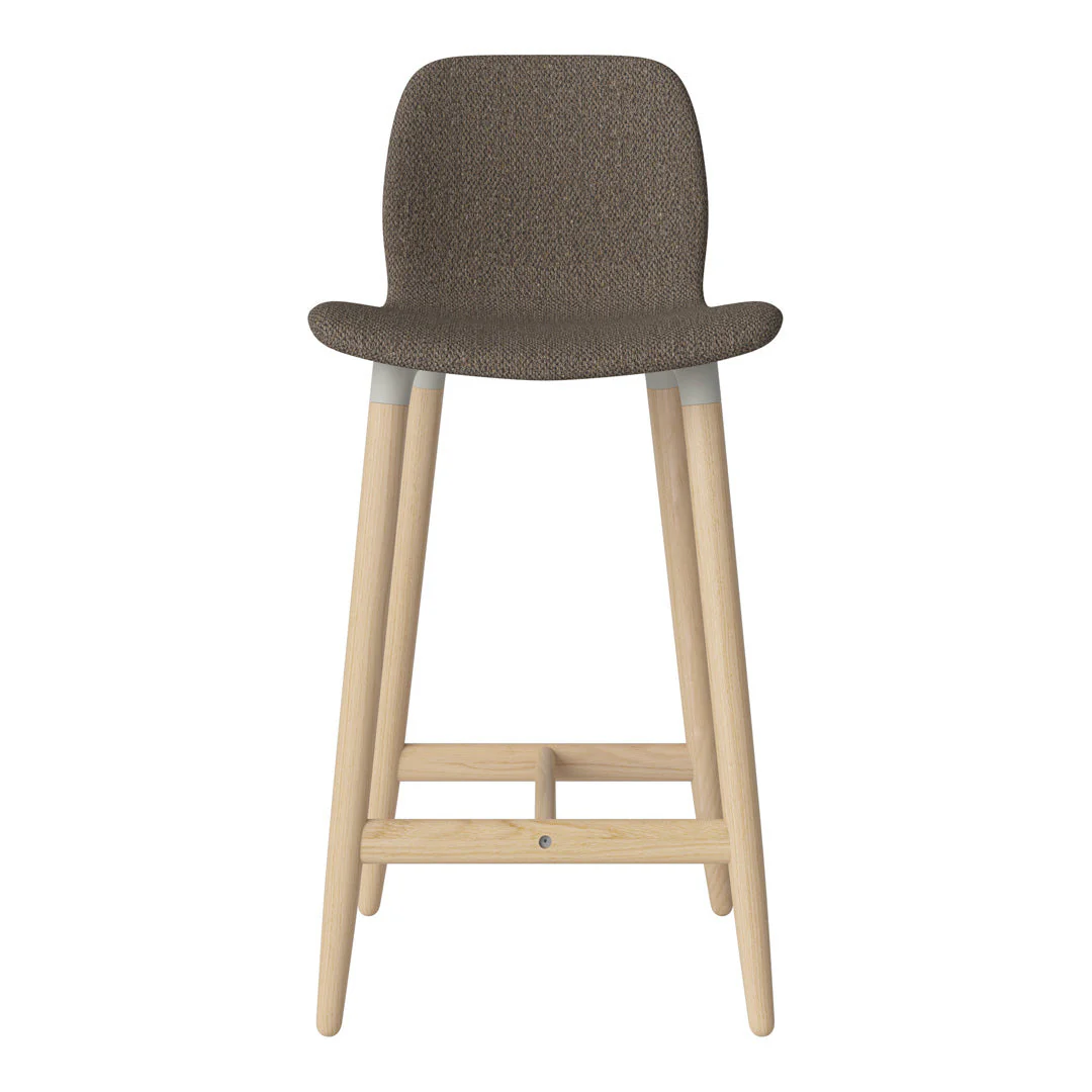 Seed Counter Chair - Upholstered - Oiled Oak Base, White Pigmented - Image 17