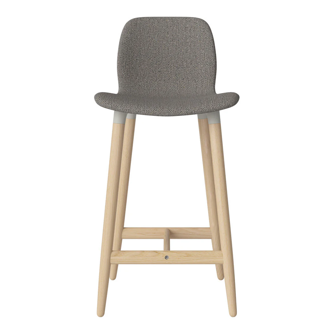 Seed Counter Chair - Upholstered - Oiled Oak Base, White Pigmented - Image 18