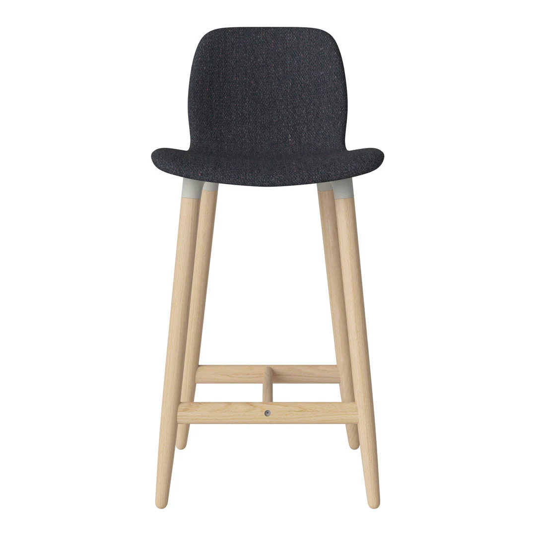 Seed Counter Chair - Upholstered - Oiled Oak Base, White Pigmented - Image 19