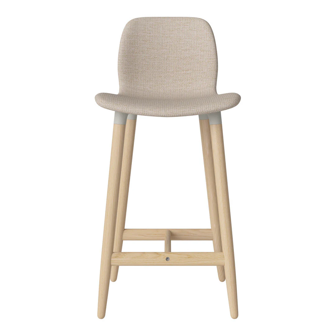Seed Counter Chair - Upholstered - Oiled Oak Base, White Pigmented - Image 20