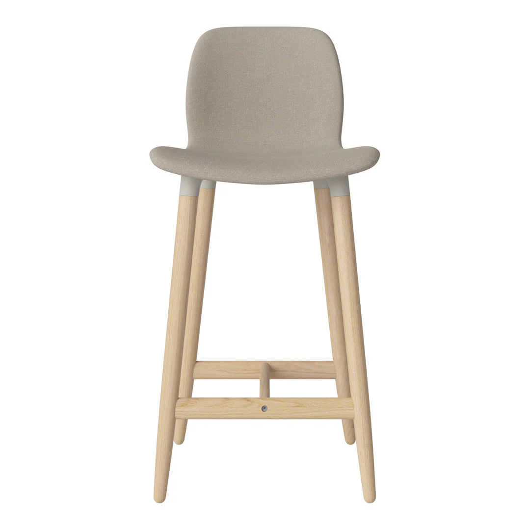 Seed Counter Chair - Upholstered - Oiled Oak Base, White Pigmented - Image 23
