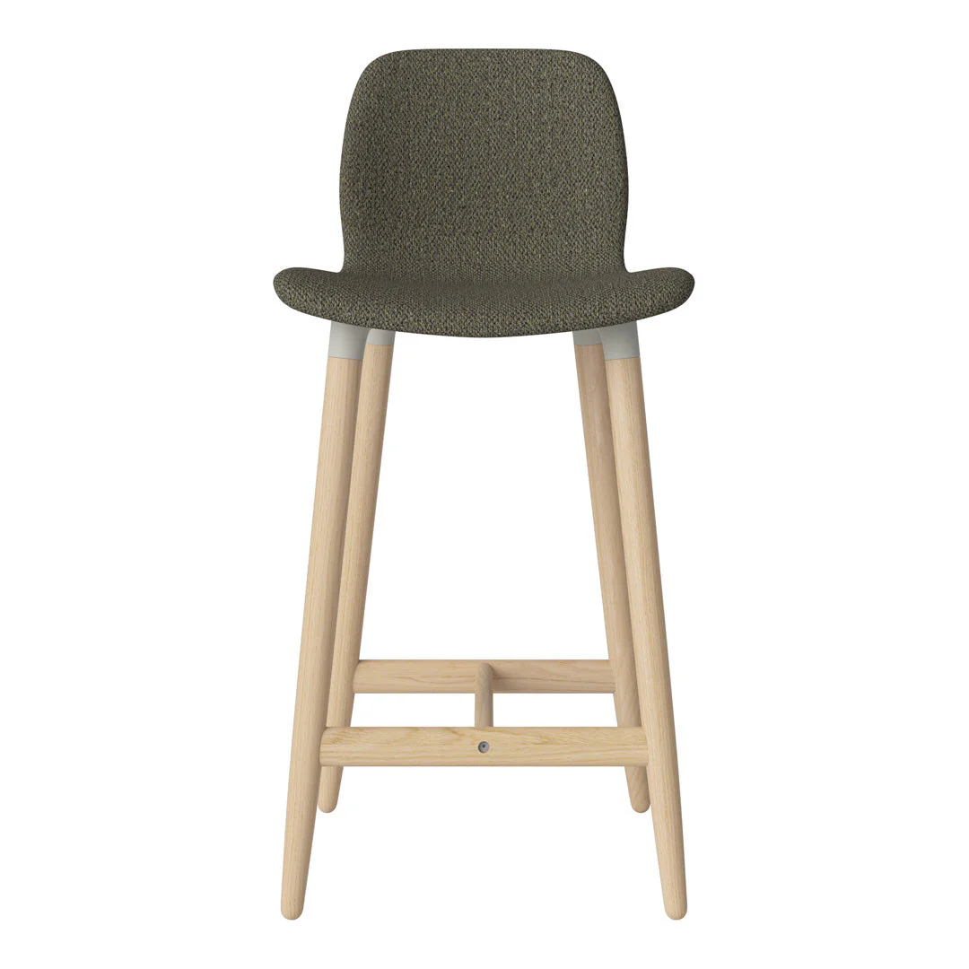 Seed Counter Chair - Upholstered - Oiled Oak Base, White Pigmented - Image 24