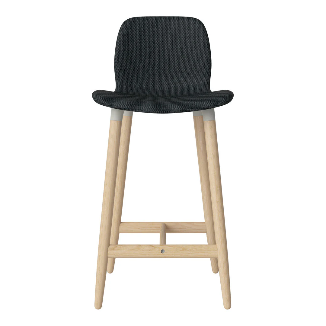 Seed Counter Chair - Upholstered - Oiled Oak Base, White Pigmented - Image 27
