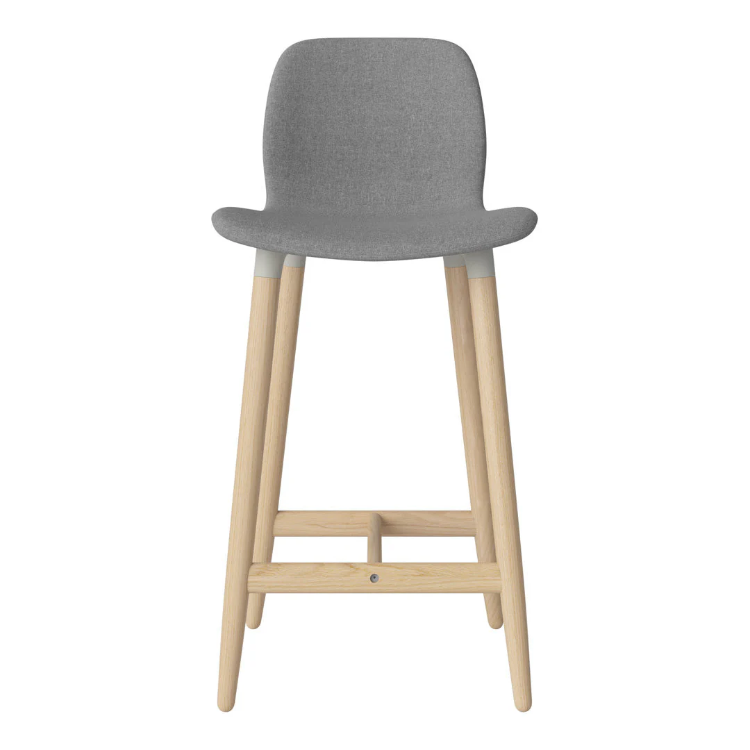 Seed Counter Chair - Upholstered - Oiled Oak Base, White Pigmented - Image 34