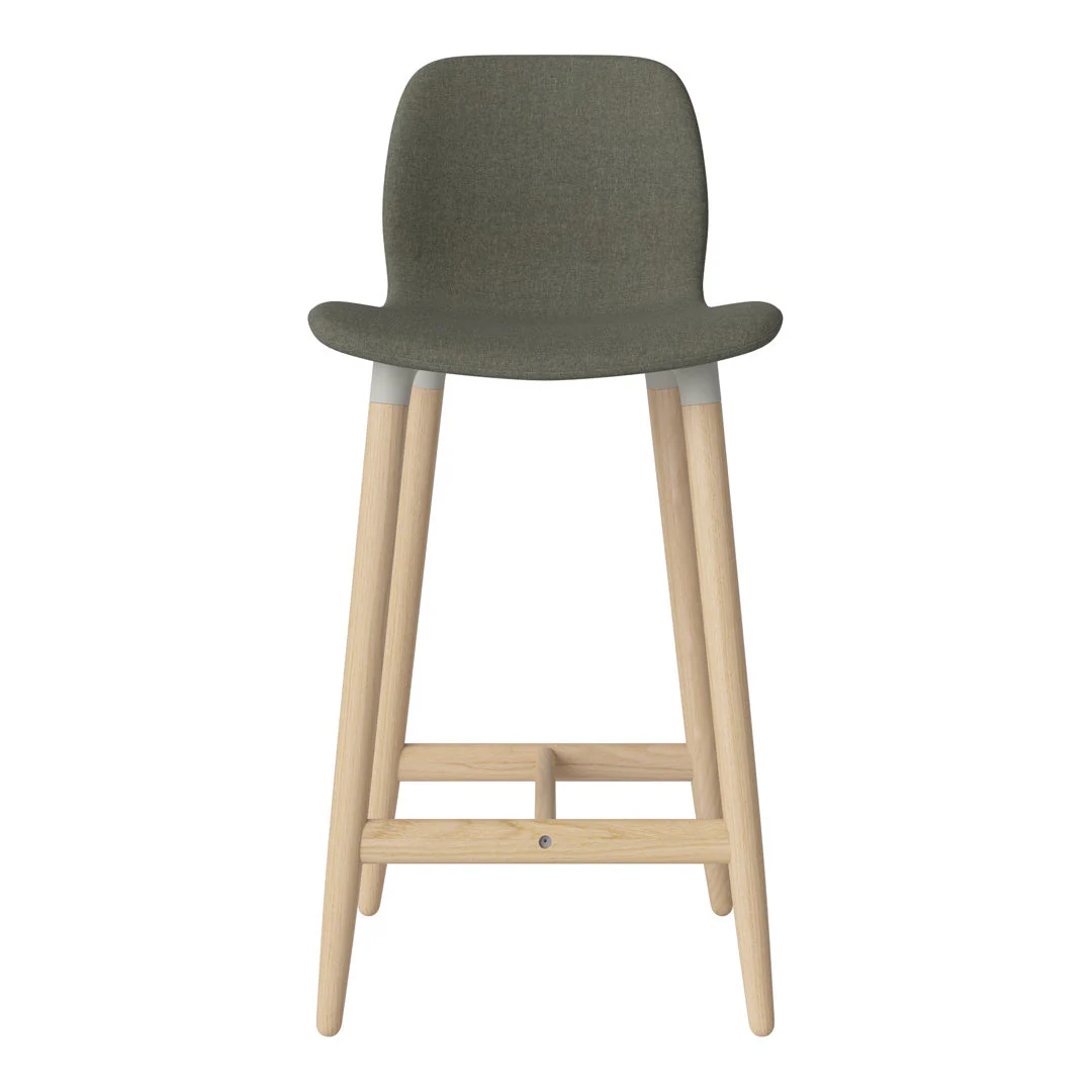 Seed Counter Chair - Upholstered - Oiled Oak Base, White Pigmented - Image 37