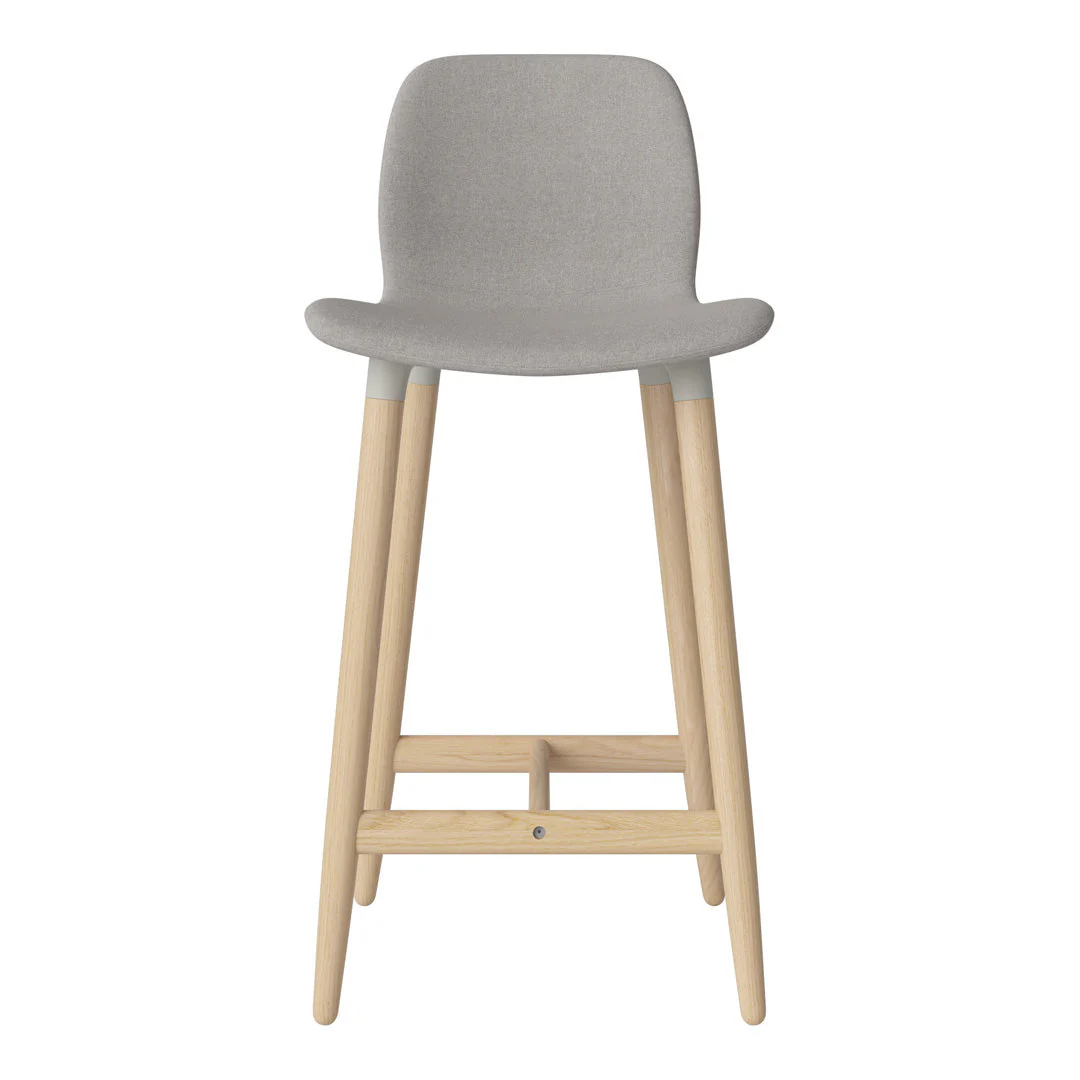 Seed Counter Chair - Upholstered - Oiled Oak Base, White Pigmented - Image 38