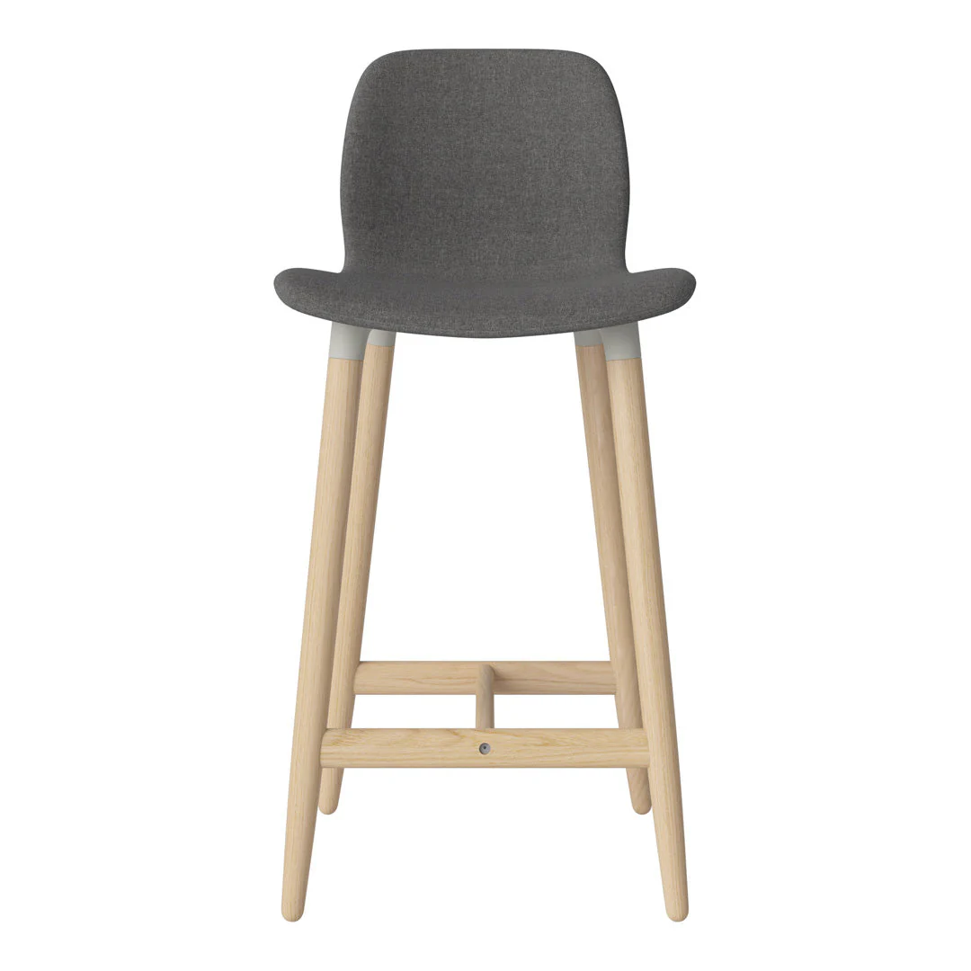 Seed Counter Chair - Upholstered - Oiled Oak Base, White Pigmented - Image 40