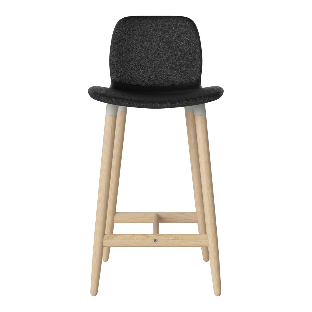 Seed Counter Chair - Upholstered - Oiled Oak Base, White Pigmented - Image 42