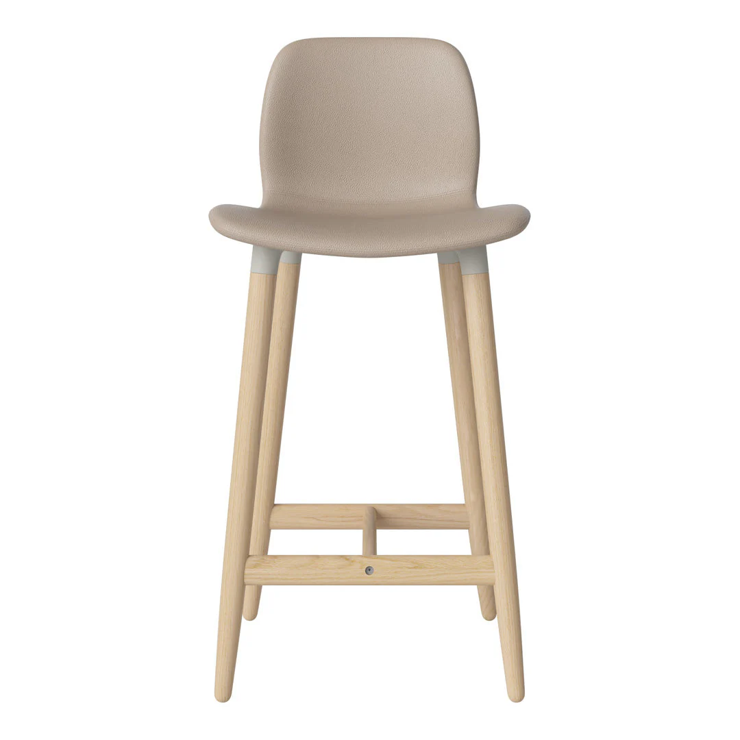 Seed Counter Chair - Upholstered - Oiled Oak Base, White Pigmented - Image 43