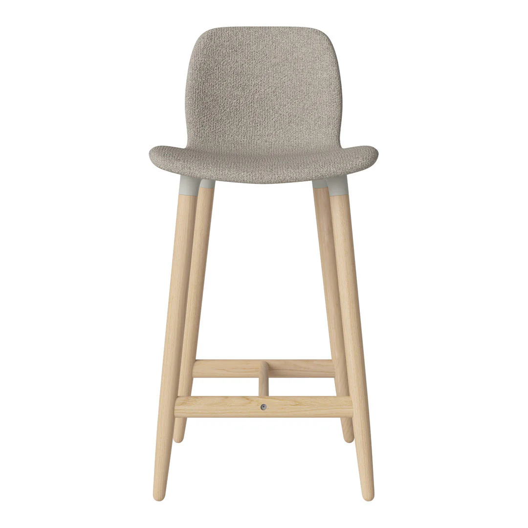 Seed Counter Chair - Upholstered - Oiled Oak Base, White Pigmented - Image 44