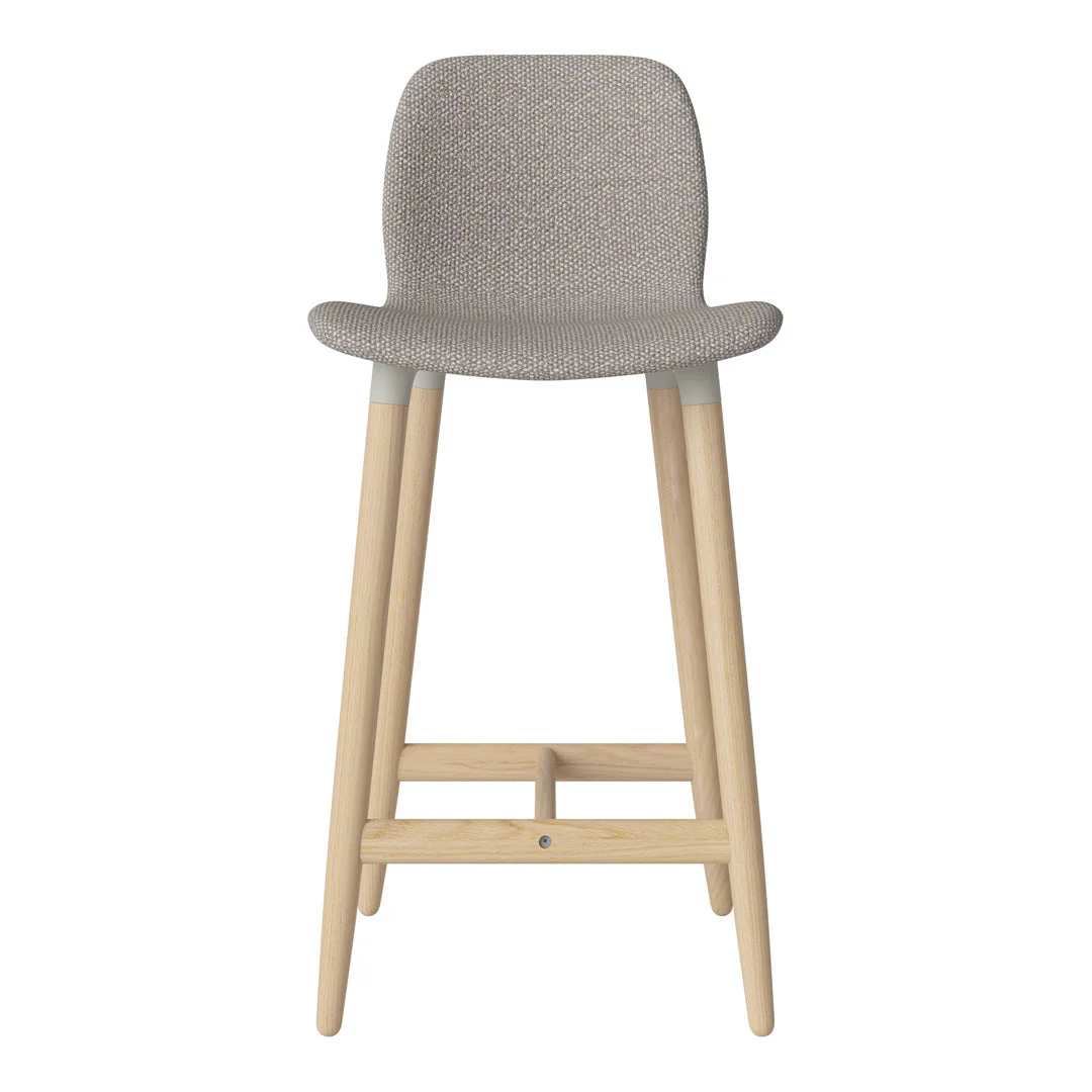 Seed Counter Chair - Upholstered - Oiled Oak Base, White Pigmented - Image 49