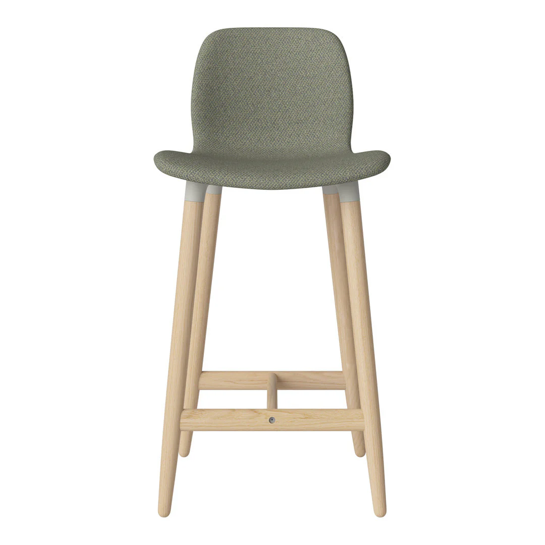 Seed Counter Chair - Upholstered - Oiled Oak Base, White Pigmented - Image 57