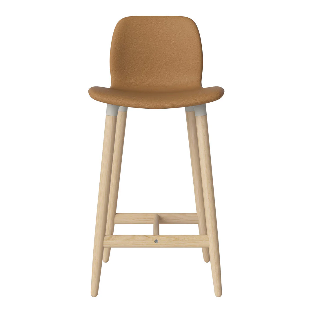 Seed Counter Chair - Upholstered - Oiled Oak Base, White Pigmented - Image 58