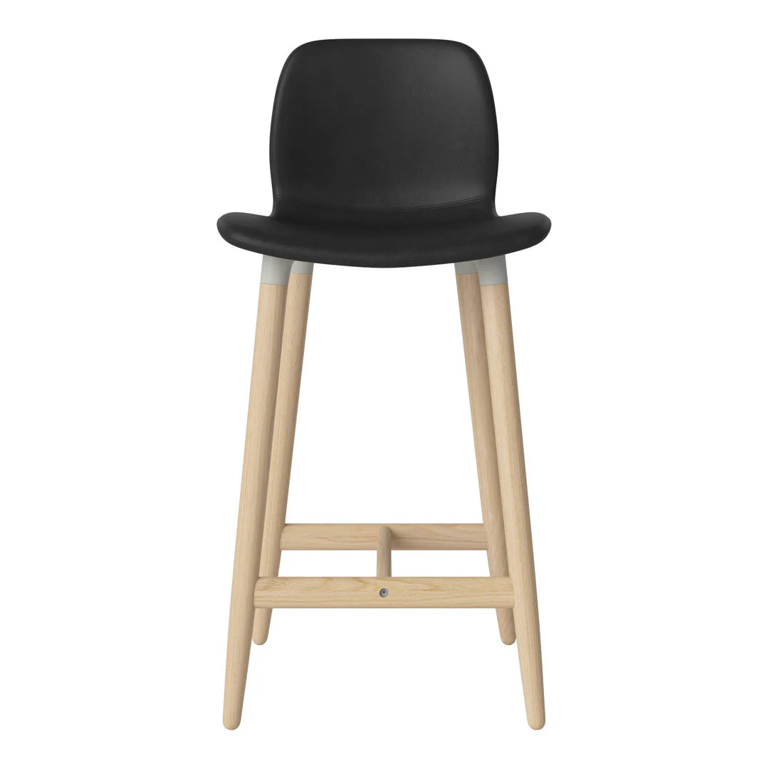 Seed Counter Chair - Upholstered - Oiled Oak Base, White Pigmented - Image 62
