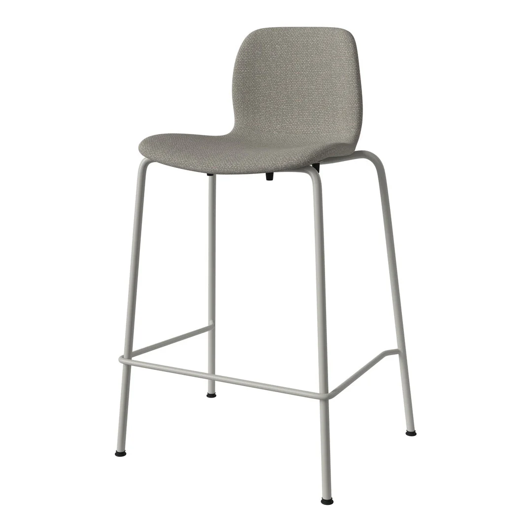Seed Counter Chair - Upholstered - Steel Base, Grey Lacquered - Image 2