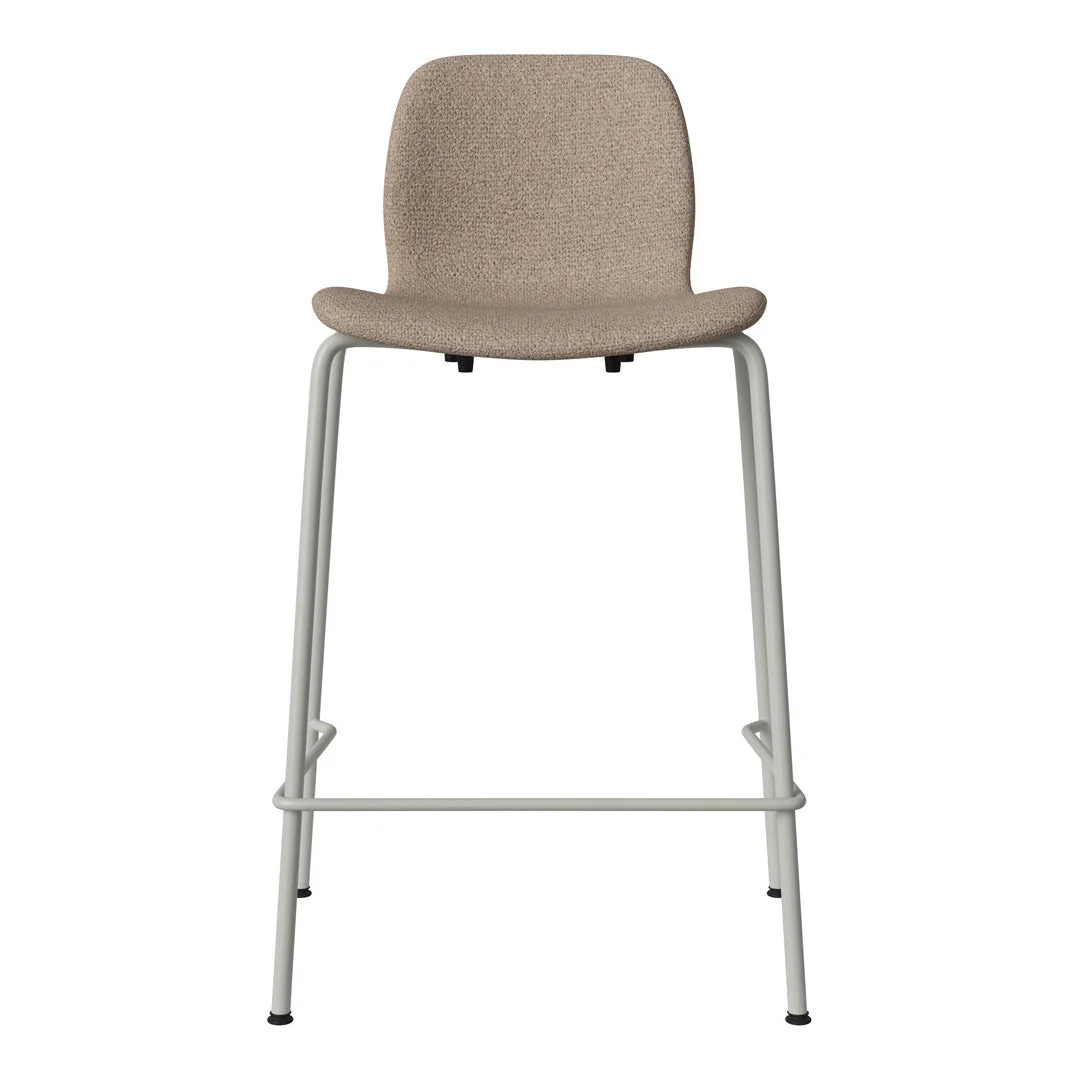 Seed Counter Chair - Upholstered - Steel Base, Grey Lacquered - Image 3