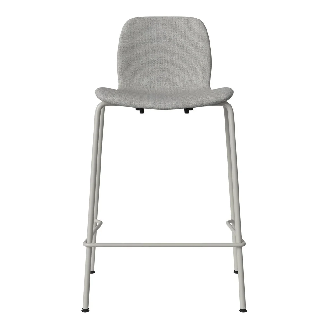 Seed Counter Chair - Upholstered - Steel Base, Grey Lacquered - Image 4