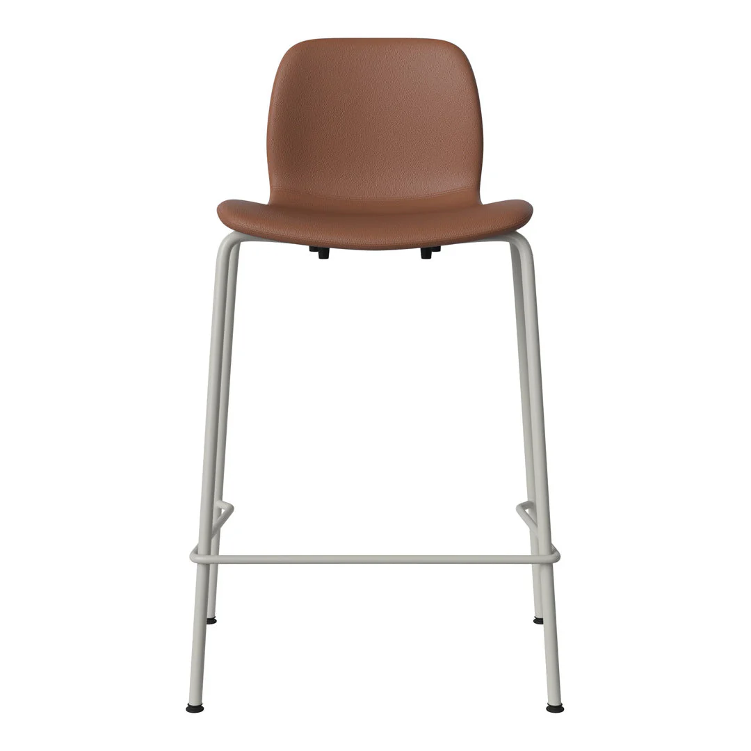 Seed Counter Chair - Upholstered - Steel Base, Grey Lacquered - Image 45