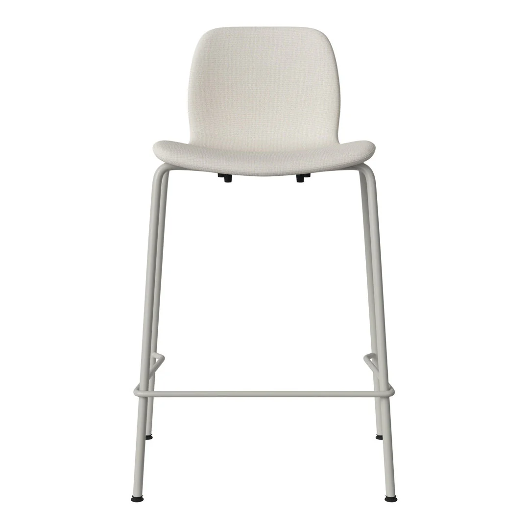 Seed Counter Chair - Upholstered - Steel Base, Grey Lacquered - Image 5