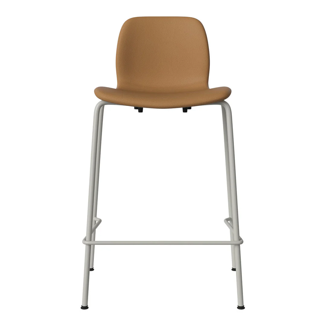 Seed Counter Chair - Upholstered - Steel Base, Grey Lacquered - Image 6