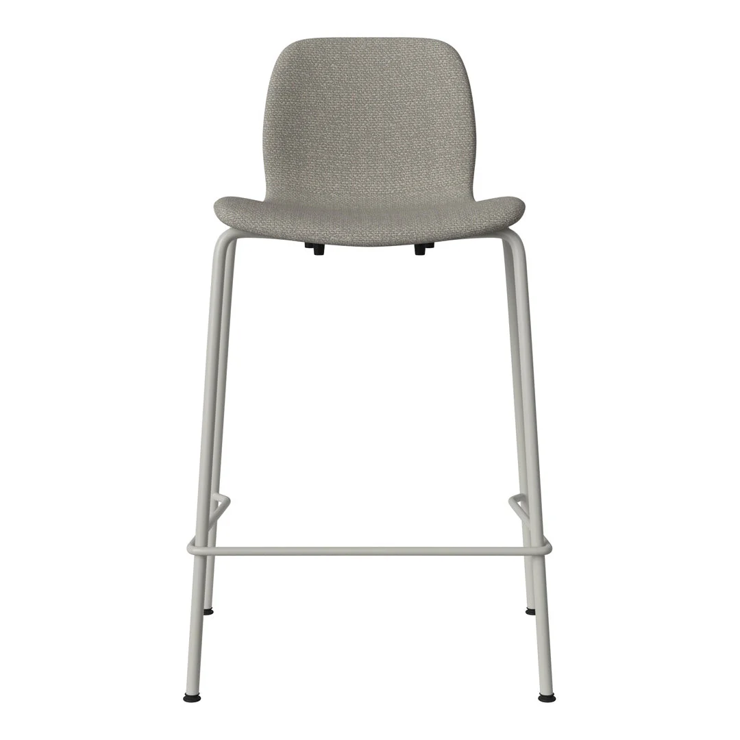 Seed Counter Chair - Upholstered - Steel Base, Grey Lacquered - Image 7