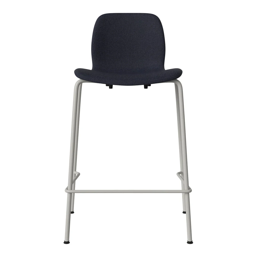 Seed Counter Chair - Upholstered - Steel Base, Grey Lacquered - Image 8