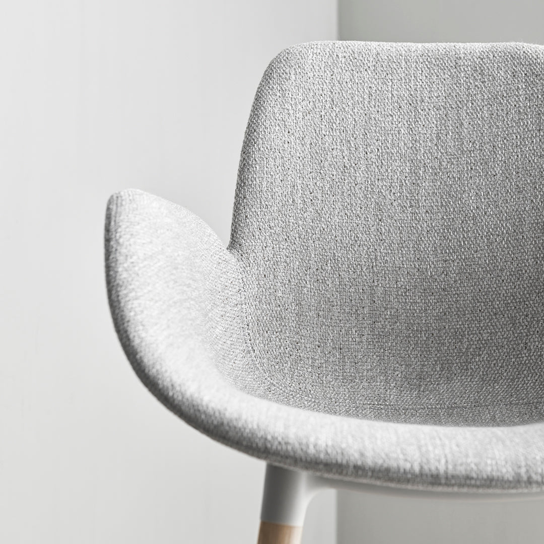 Seed Dining Armchair - Upholstered - Oiled Oak Base - Image 12
