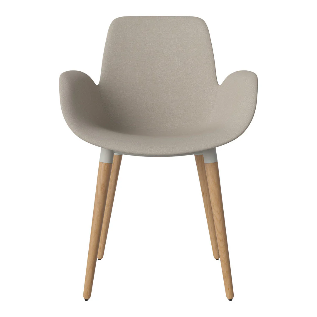 Seed Dining Armchair - Upholstered - Oiled Oak Base - Image 26