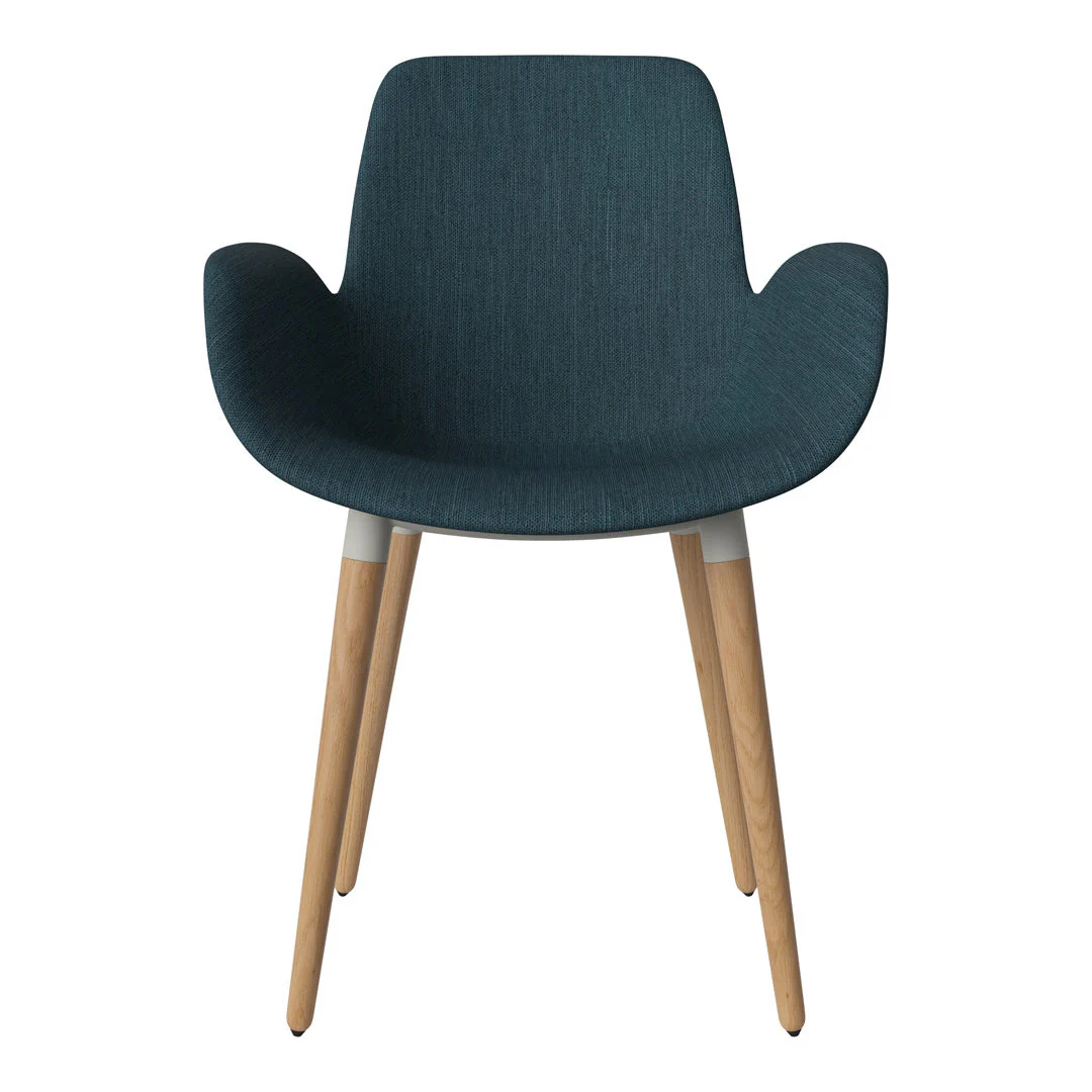 Seed Dining Armchair - Upholstered - Oiled Oak Base - Image 30