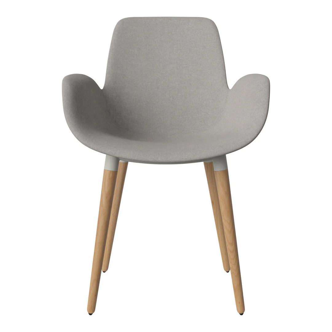 Seed Dining Armchair - Upholstered - Oiled Oak Base - Image 32