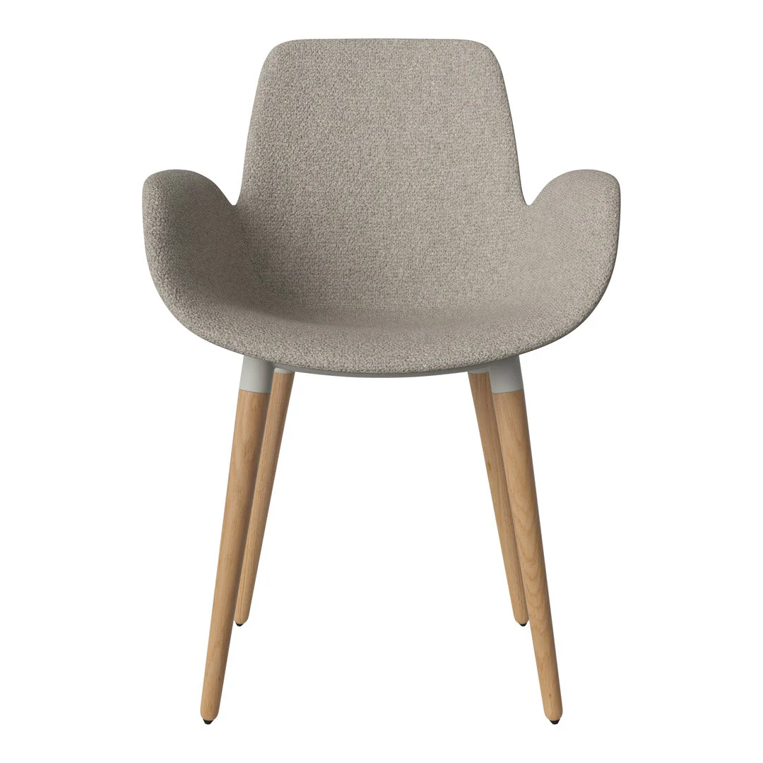 Seed Dining Armchair - Upholstered - Oiled Oak Base - Image 64