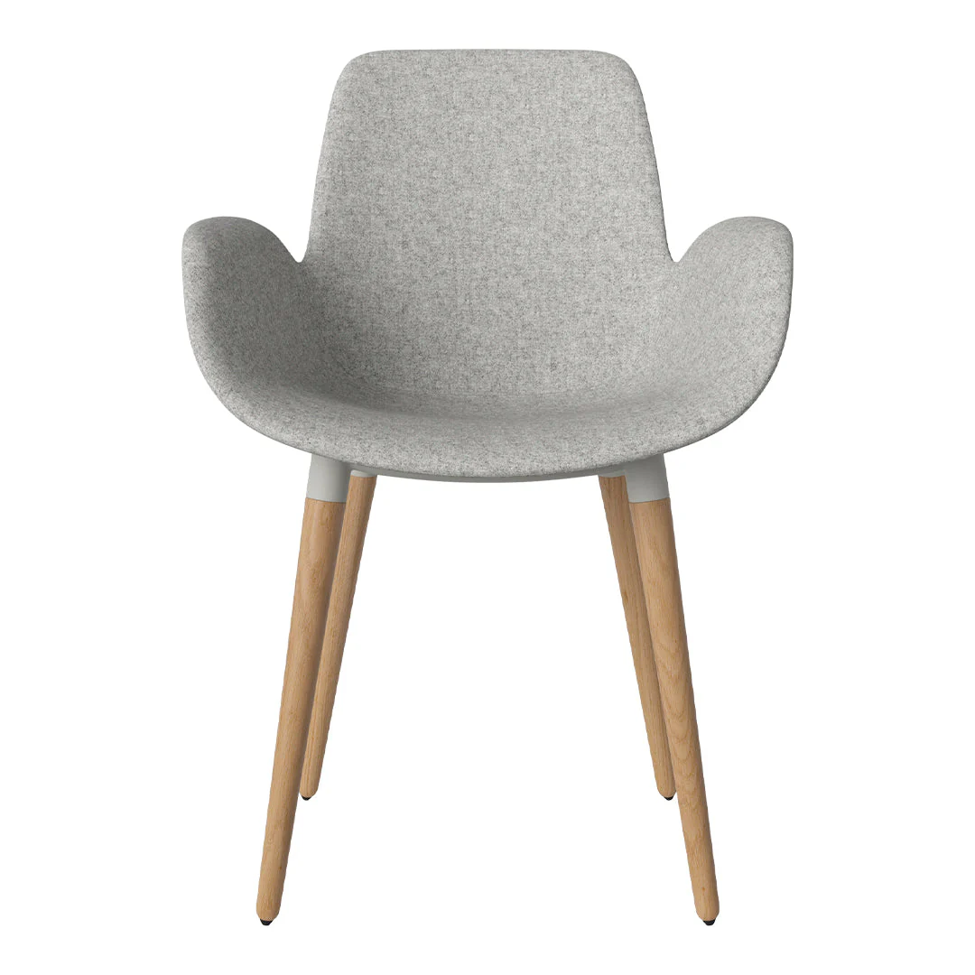 Seed Dining Armchair - Upholstered - Oiled Oak Base - Image 74