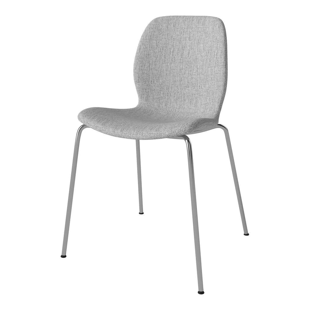 Seed Dining Chair - Upholstered - Chrome Base - Image 10
