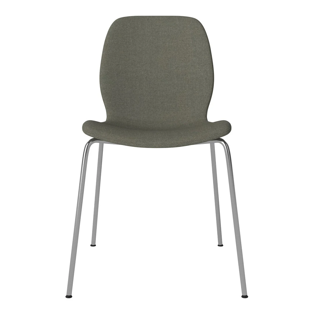 Seed Dining Chair - Upholstered - Chrome Base - Image 20