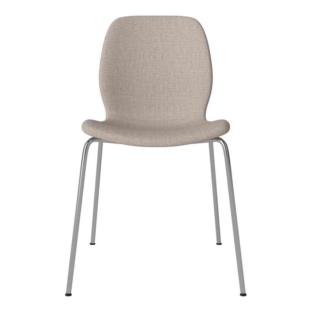 Seed Dining Chair - Upholstered - Chrome Base - Image 26