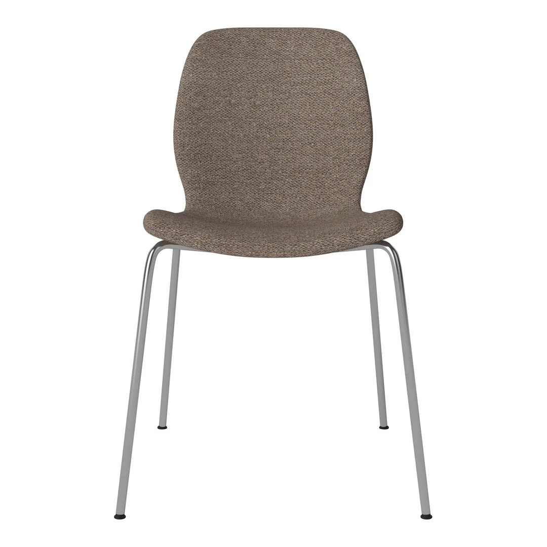 Seed Dining Chair - Upholstered - Chrome Base - Image 3
