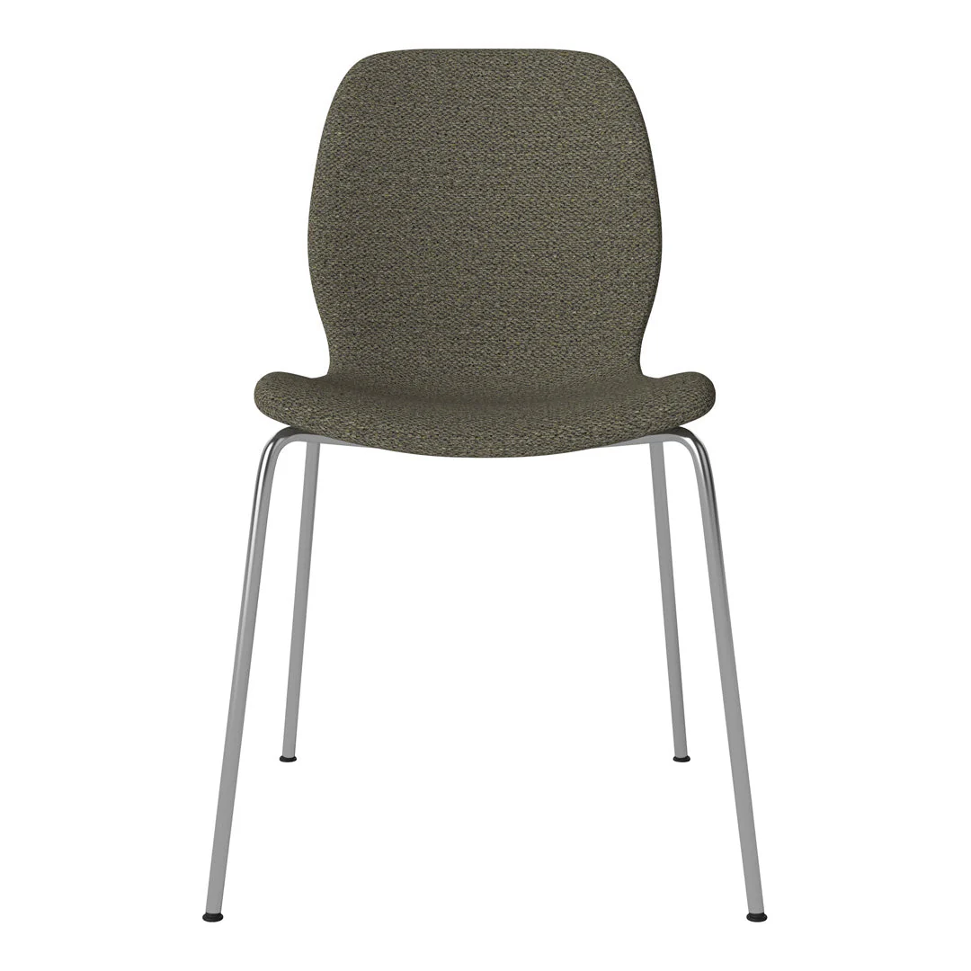 Seed Dining Chair - Upholstered - Chrome Base - Image 44