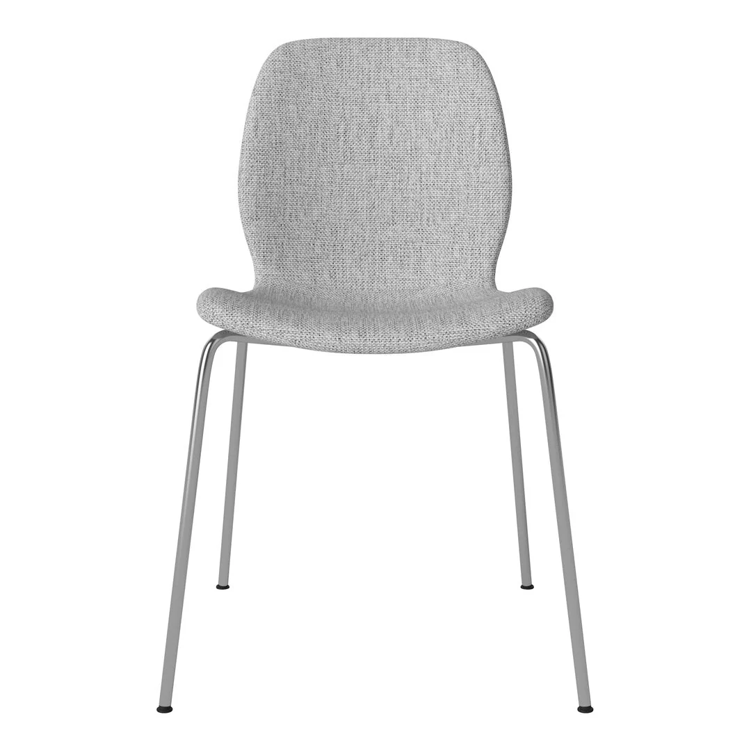 Seed Dining Chair - Upholstered - Chrome Base - Image 9