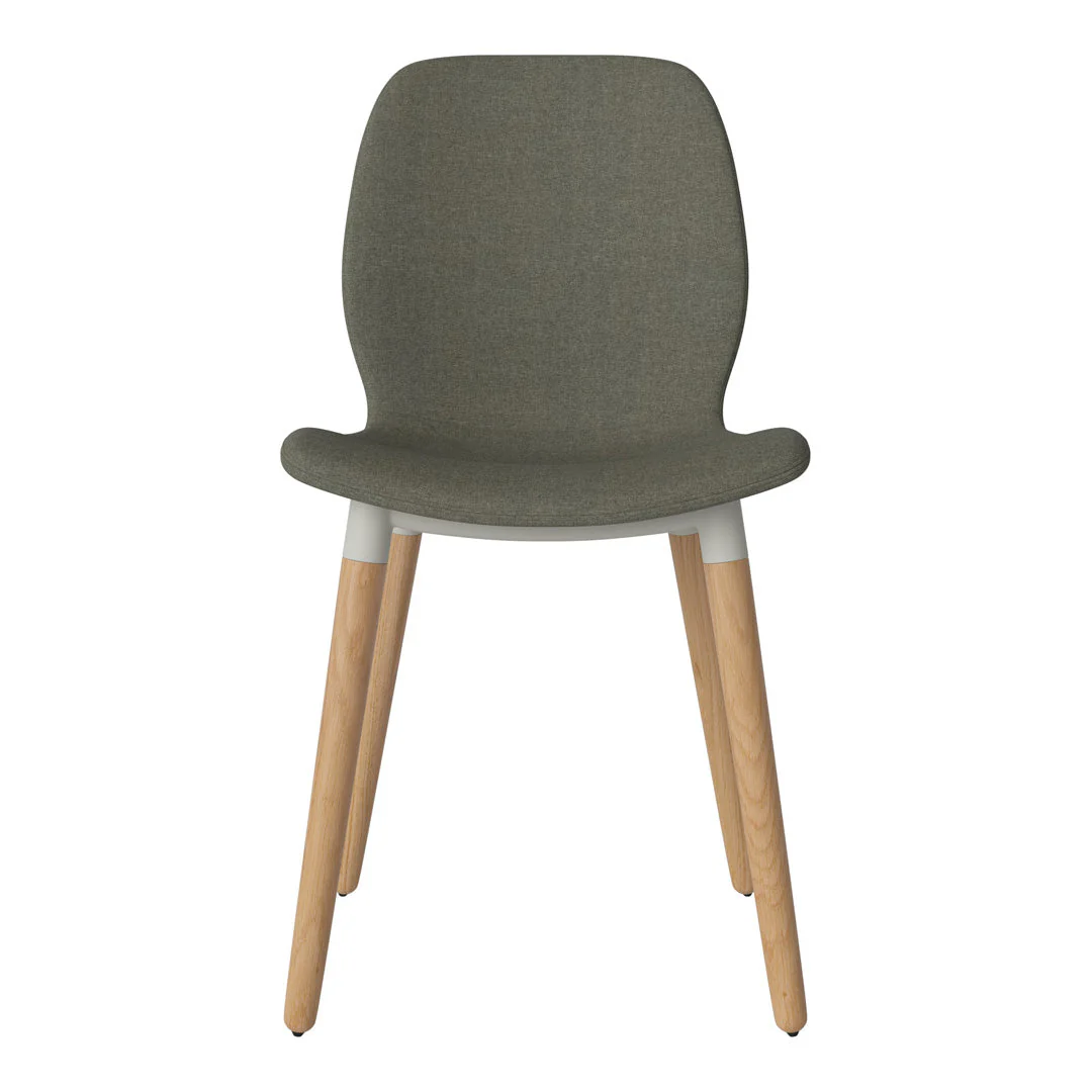 Seed Dining Chair - Upholstered - Oiled Oak Base - Image 40