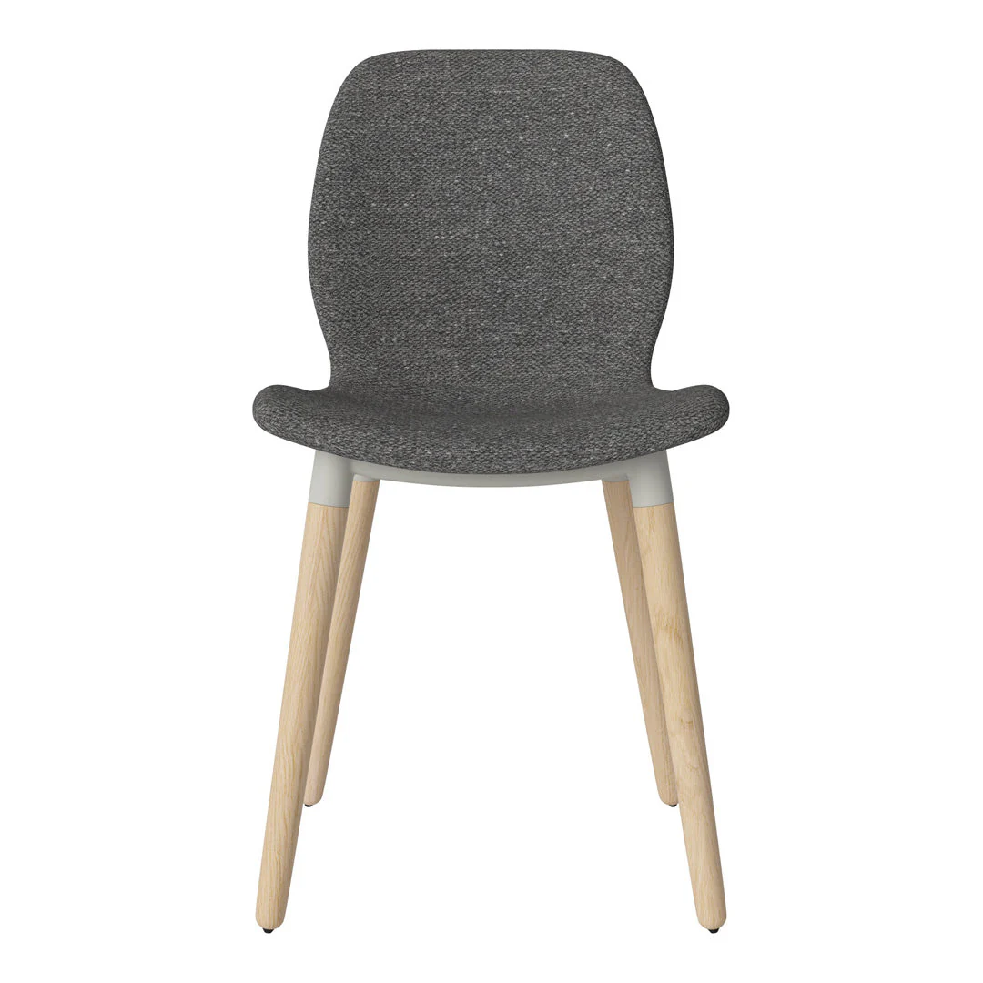 Seed Dining Chair - Upholstered -  Oiled Oak Base, White Pigmented - Image 37
