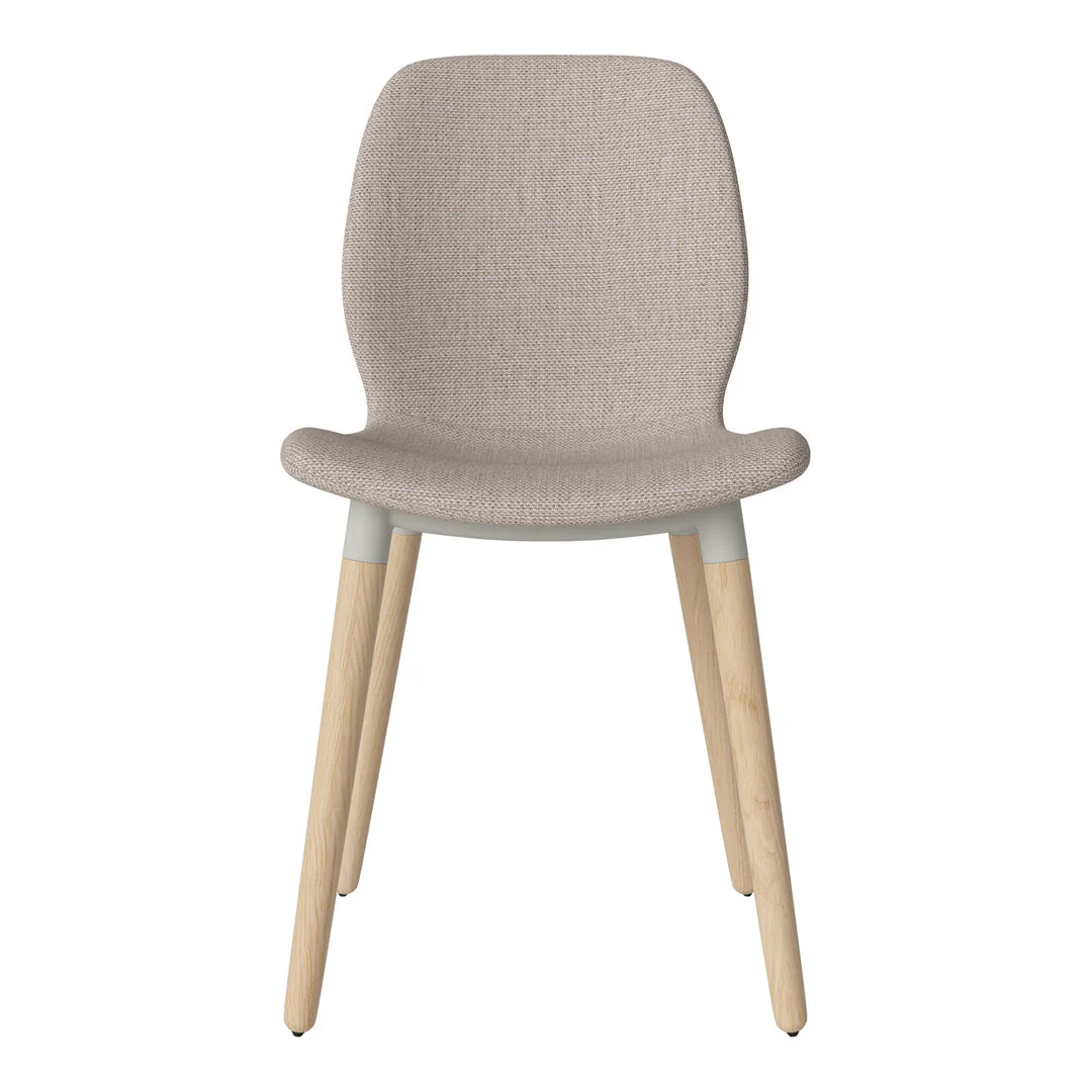 Seed Dining Chair - Upholstered -  Oiled Oak Base, White Pigmented - Image 47