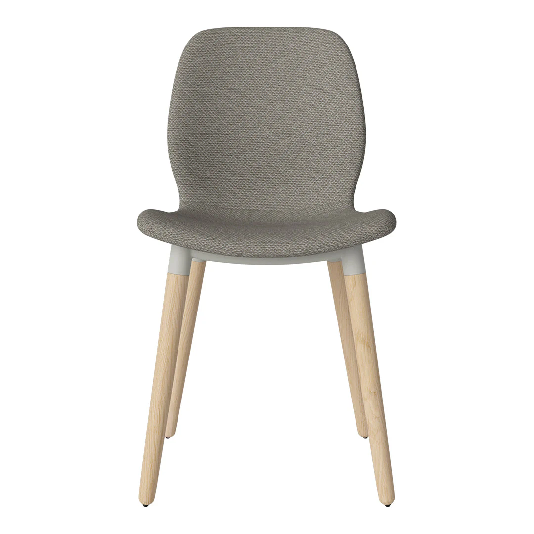 Seed Dining Chair - Upholstered -  Oiled Oak Base, White Pigmented - Image 82