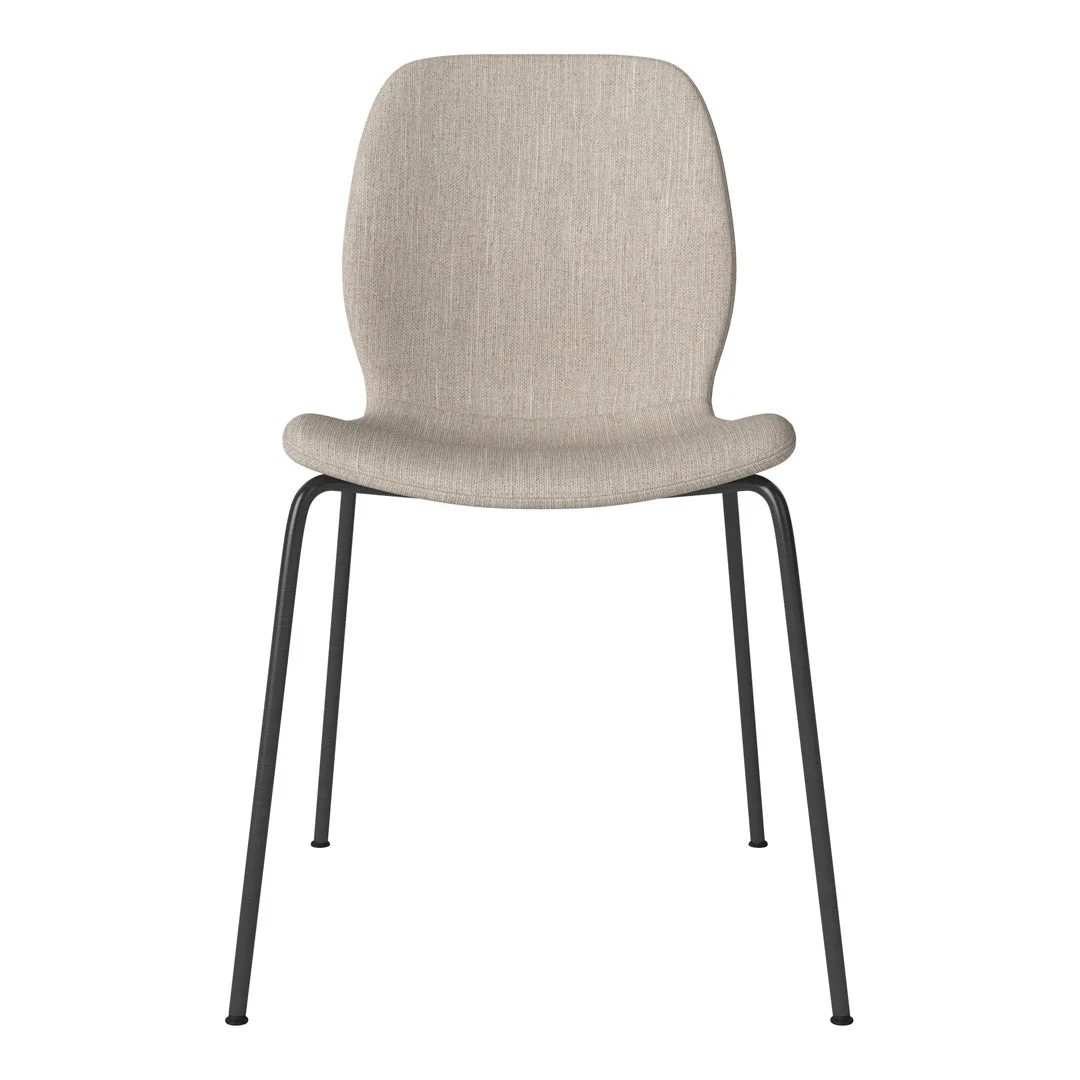 Seed Dining Chair - Upholstered -  Steel Base, Black Lacquered - Image 55
