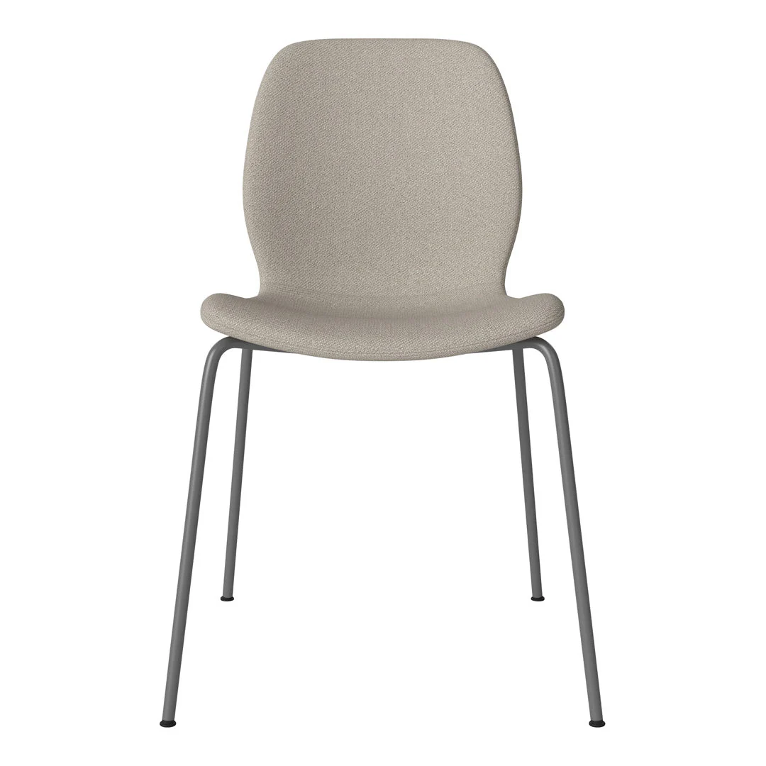 Seed Dining Chair - Upholstered -  Steel Base, Grey Lacquered - Image 28