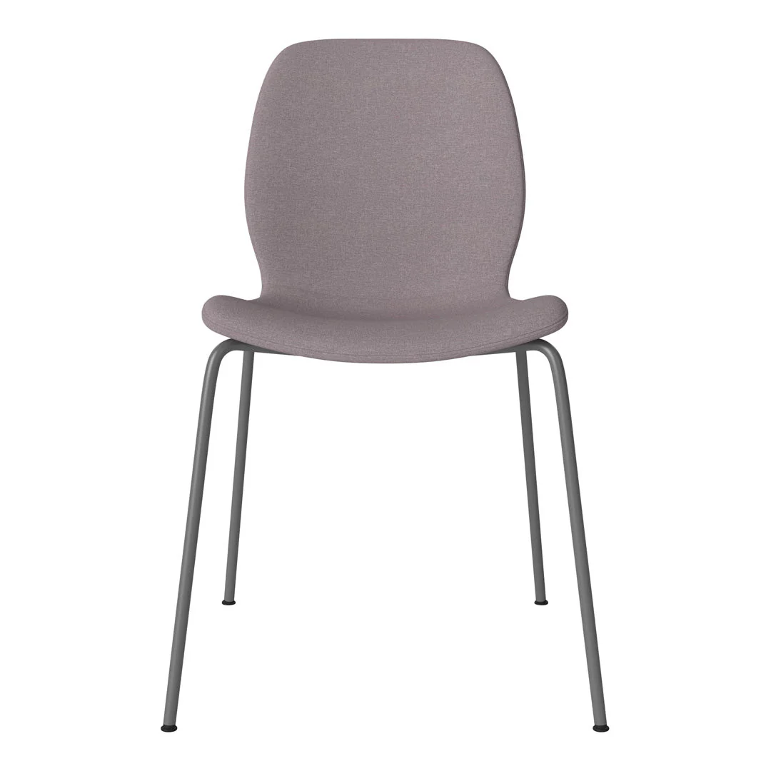 Seed Dining Chair - Upholstered -  Steel Base, Grey Lacquered - Image 29