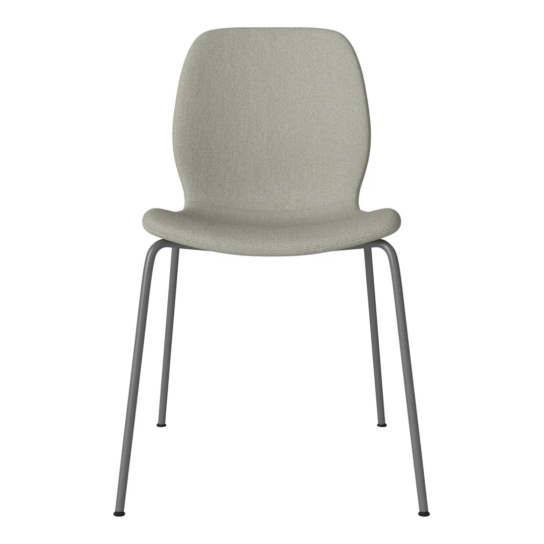 Seed Dining Chair - Upholstered -  Steel Base, Grey Lacquered - Image 33