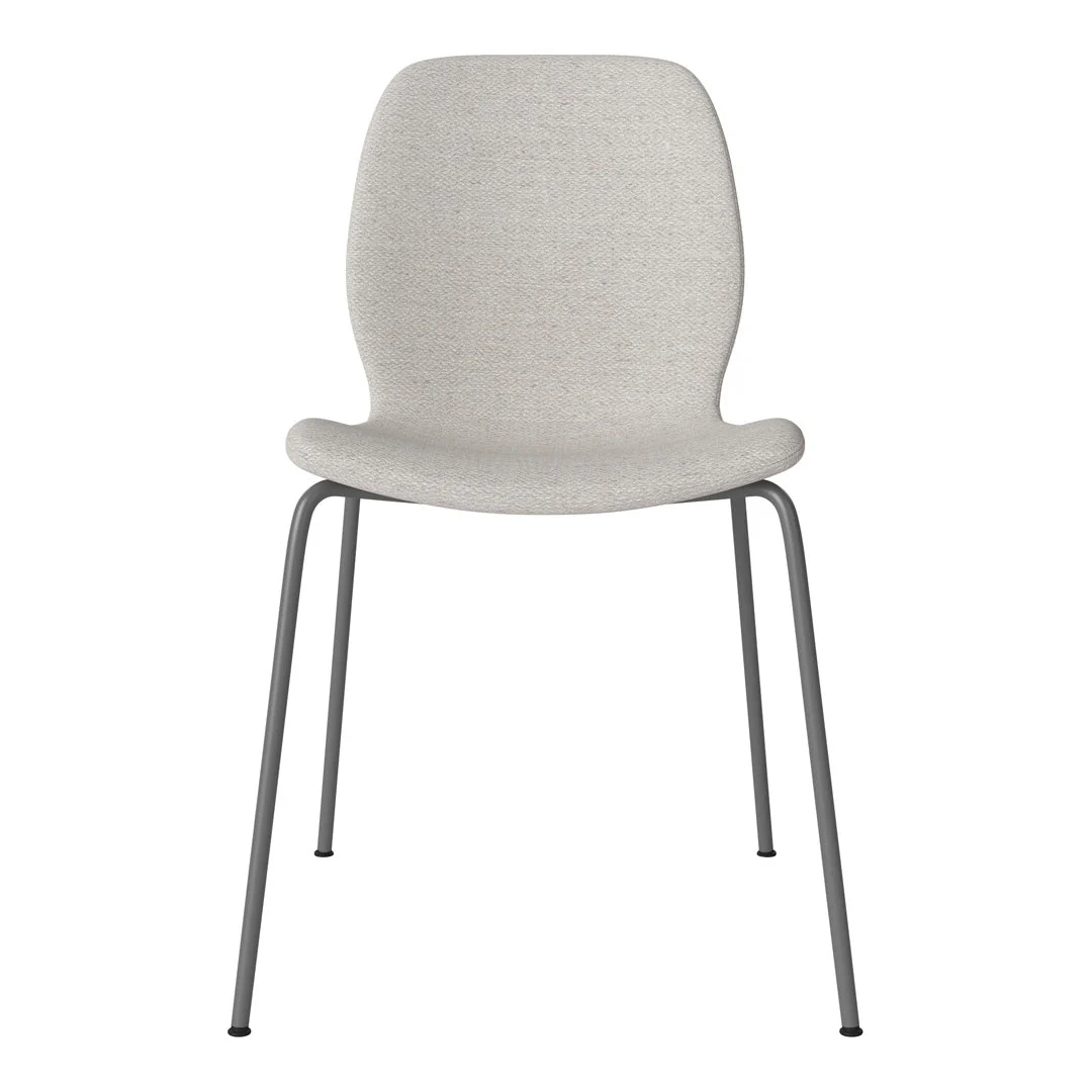 Seed Dining Chair - Upholstered -  Steel Base, Grey Lacquered - Image 36